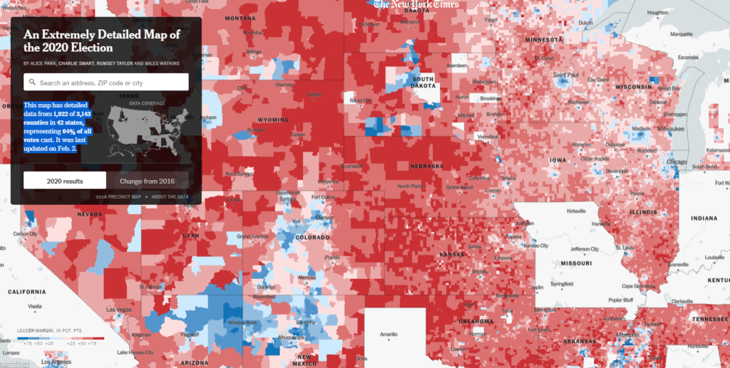 An Extremely Detailed Map Of The 2020 Election Actuarial News 0961